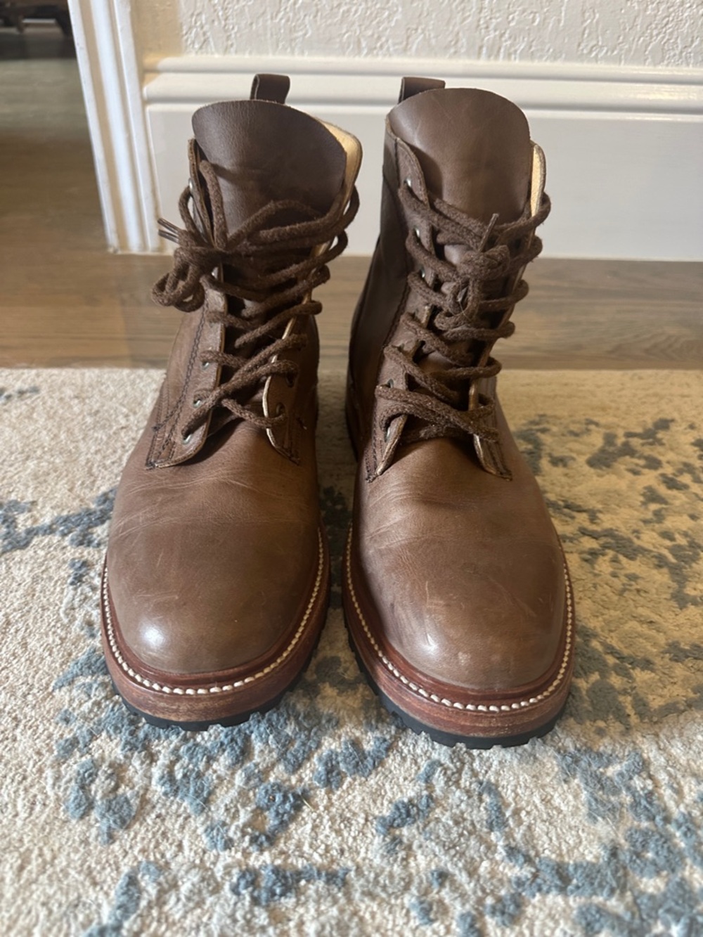 Stetson Men's Brown Leather Lace-Up Chukka Boots - Size 10D